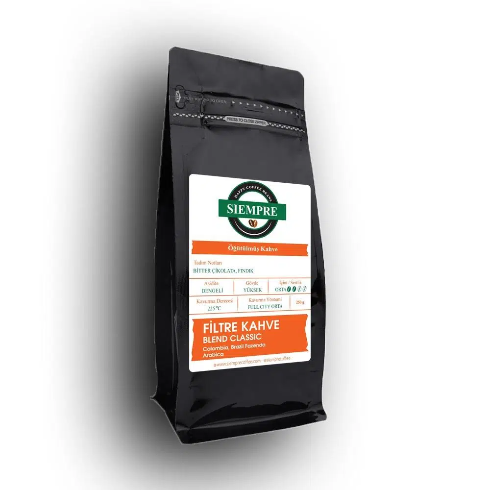 Siempre Coffee Filtre Kahve Blend Classic Öğütülmüş 250Gr
